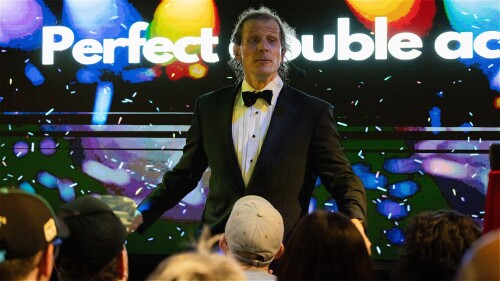 Rob Duncan printer of the year performing