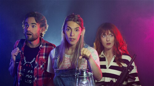 Alex Prescott, Alex Franklin and Nikola McMurtrie in Mothman